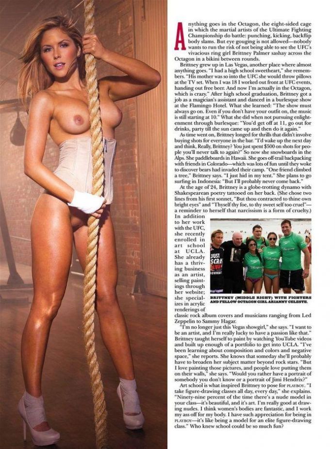 Голая звезда Brittney Palmer - Playboy March 2012  USA