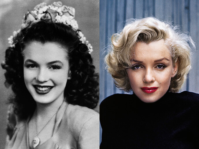 10 знаменитых блондинок с темными волосами