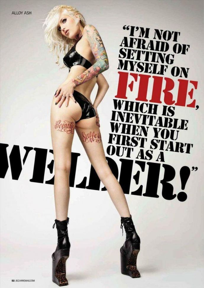 Модель месяца Alloy Ash - Bizarre March 2012