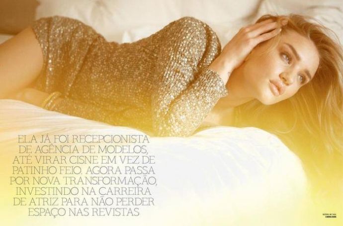 Модель месяца Rosie Huntington Whiteley - Vogue April 2012 Brazil
