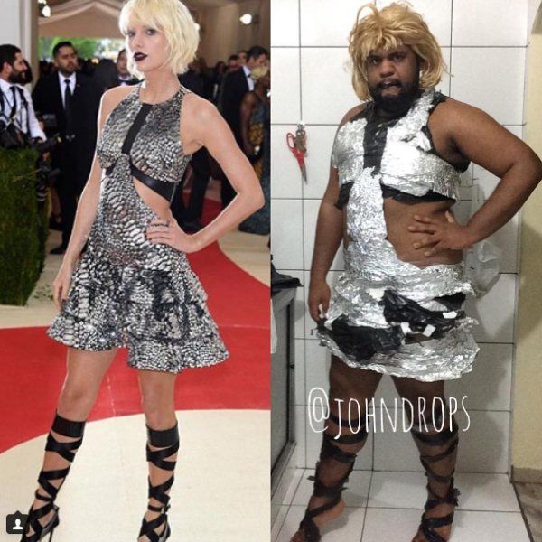 Тролль, который примеряет на себя наряды знаменитостей