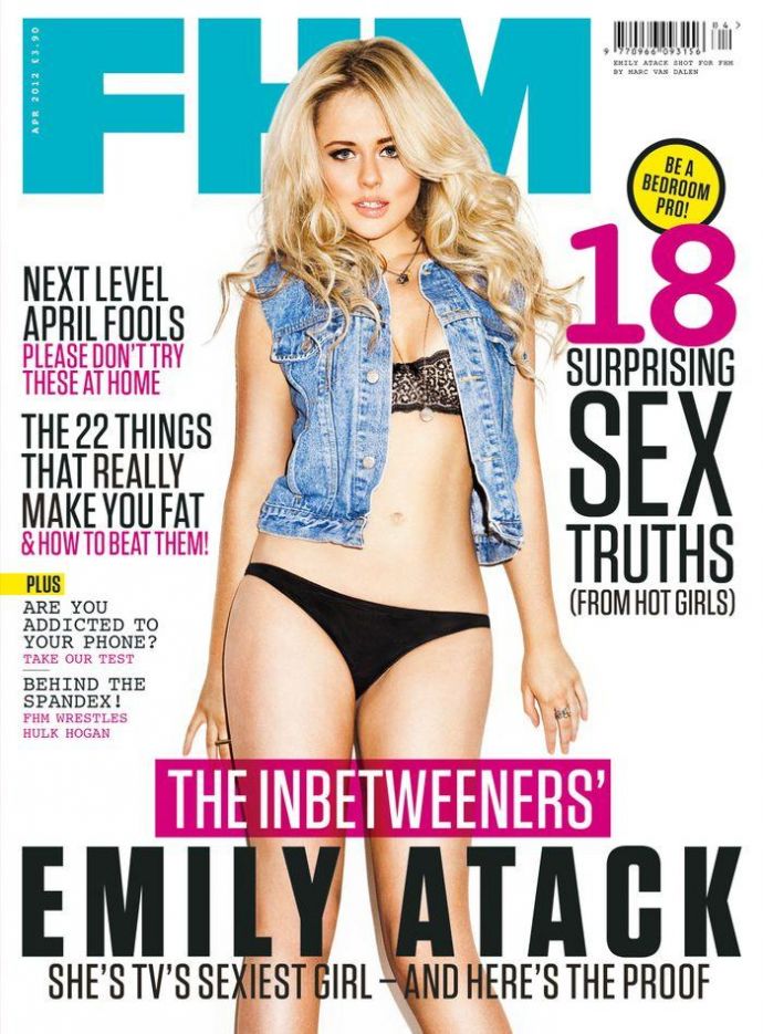 Модель месяца Emily Atack - FHM April 2012