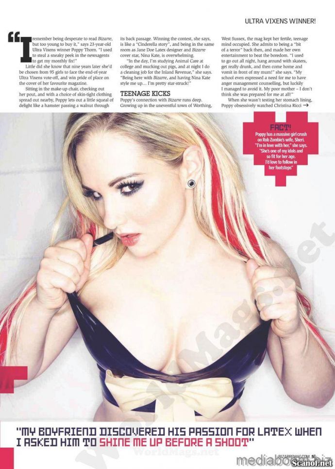 Откровенная Poppy Thron - Bizarre May 2012