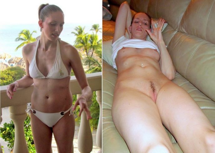 Одетые и сразу раздетые женщины