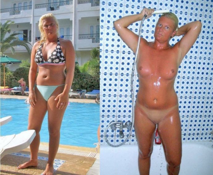 Одетые и сразу раздетые женщины