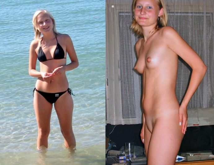 Одетые и сразу раздетые женщины