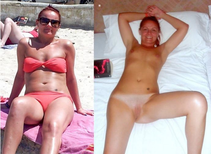 Одетые и сразу раздетые женщины