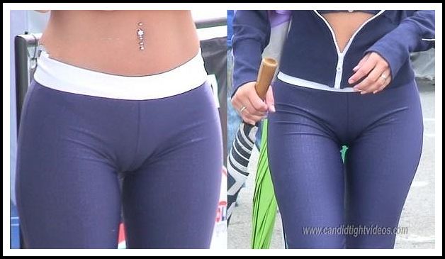 Попы девушек в трико