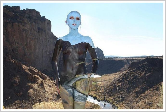 Девушки и боди арт