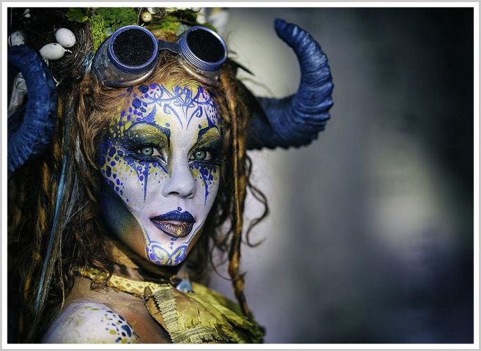 Девушки и боди арт