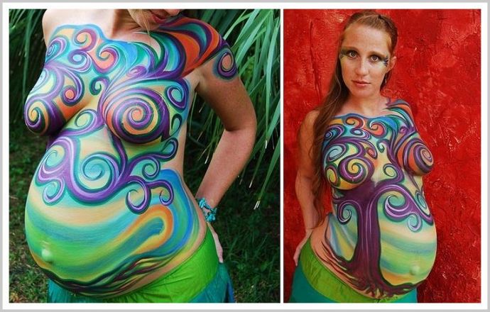 Эротика боди арта