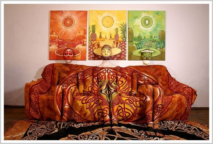 Стройные дамы с боди артом на теле особенно прелестны