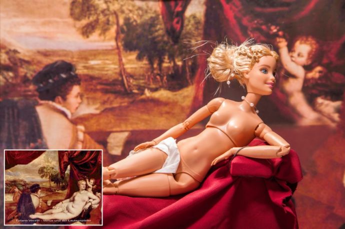 Барби в искусстве. Очередная хрень в обществе.