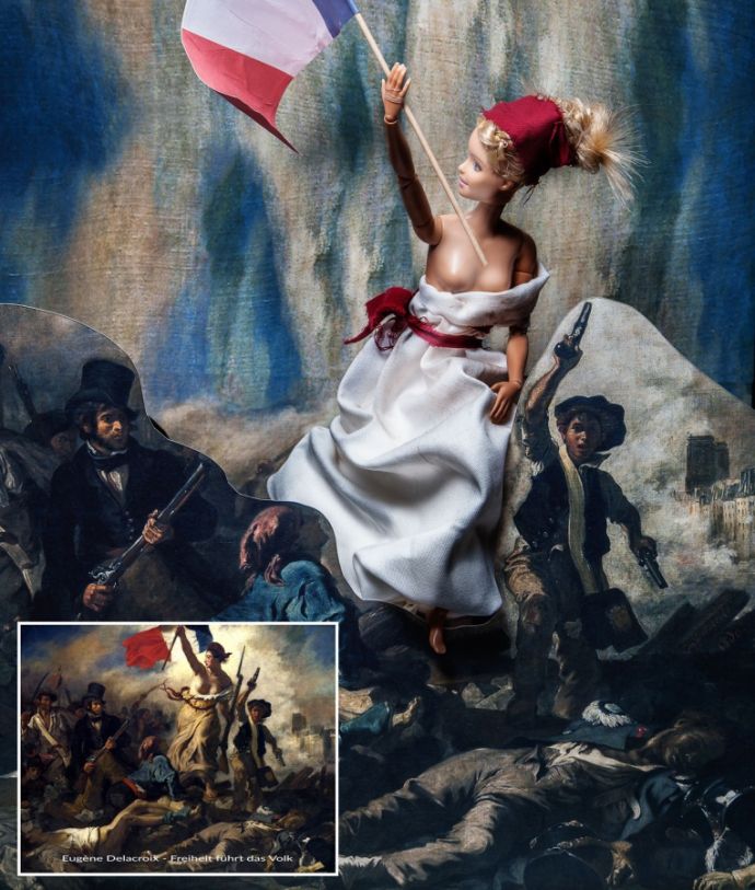 Барби в искусстве. Очередная хрень в обществе.