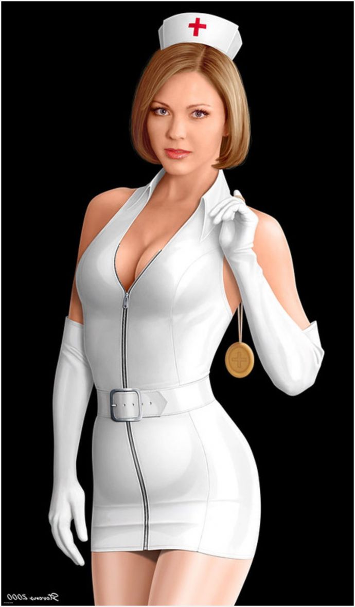 В больнице сексапильные медсестры в униформе возбуждаются