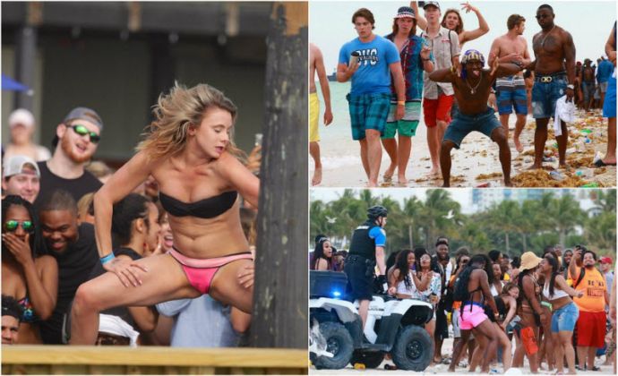 Дикие вечеринки студентов в Майами
