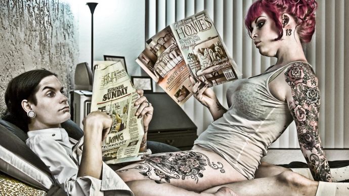 Эротические приколы. Супер мини бикини.