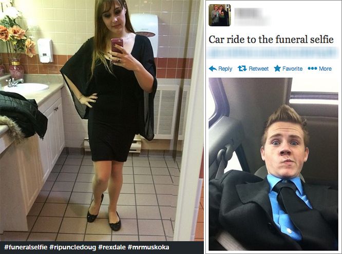 Пик маразма и беспринципности - селфи на похоронах Пик маразма и беспринципности - селфи на похоронах