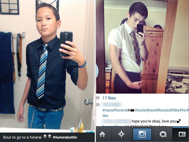 Пик маразма и беспринципности - селфи на похоронах Пик маразма и беспринципности - селфи на похоронах