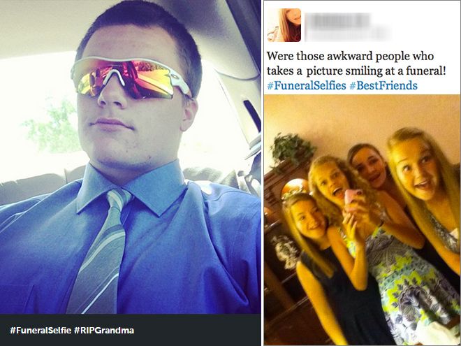 Пик маразма и беспринципности - селфи на похоронах Пик маразма и беспринципности - селфи на похоронах