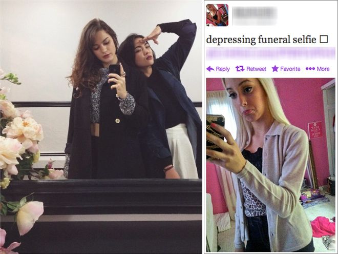 Пик маразма и беспринципности - селфи на похоронах Пик маразма и беспринципности - селфи на похоронах