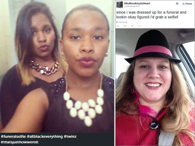 Пик маразма и беспринципности - селфи на похоронах Пик маразма и беспринципности - селфи на похоронах