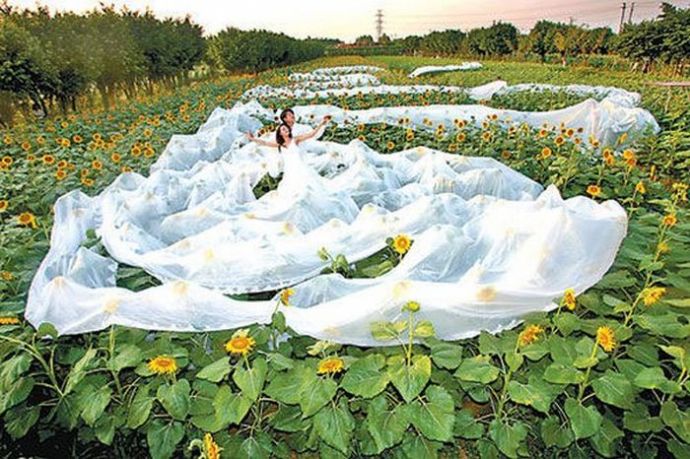 Странные и необычные свадебные платья