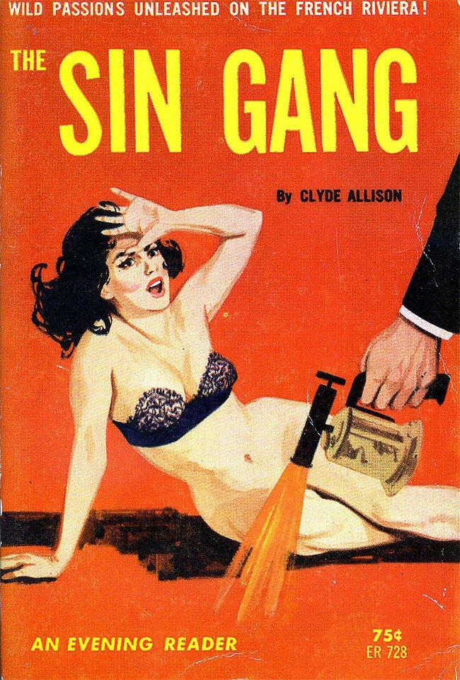 Хитро прикрытая нагота в винтажных плакатах, журнальных и книжных обложках