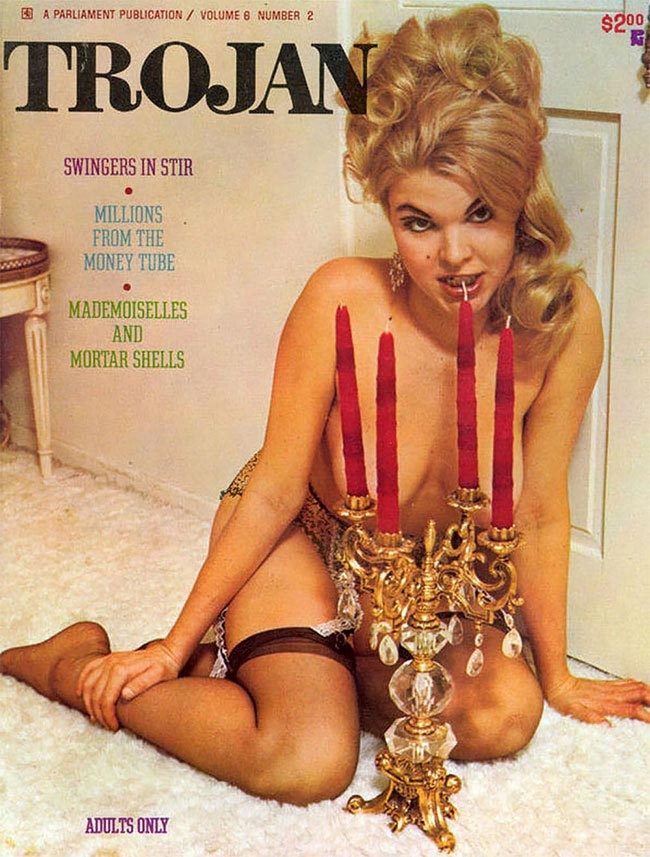 Хитро прикрытая нагота в винтажных плакатах, журнальных и книжных обложках