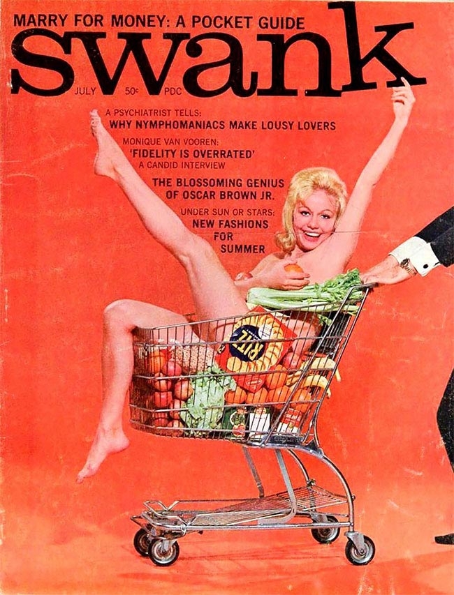 Хитро прикрытая нагота в винтажных плакатах, журнальных и книжных обложках