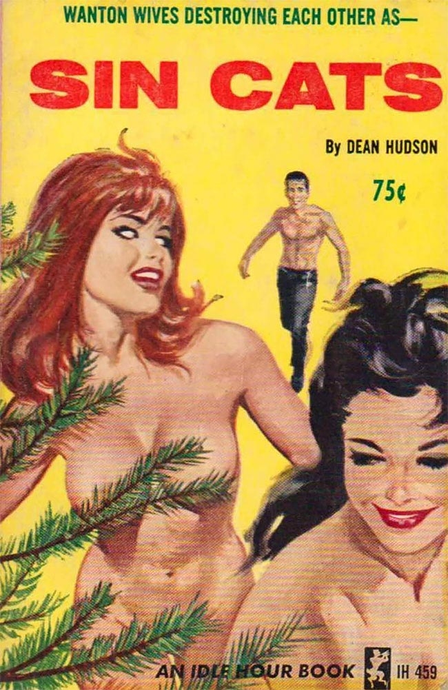 Хитро прикрытая нагота в винтажных плакатах, журнальных и книжных обложках