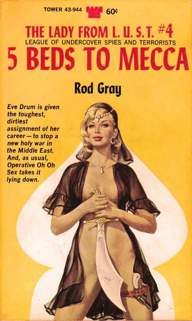 Хитро прикрытая нагота в винтажных плакатах, журнальных и книжных обложках