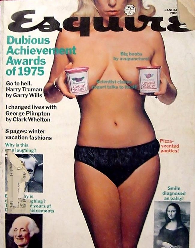 Хитро прикрытая нагота в винтажных плакатах, журнальных и книжных обложках