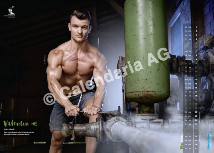 Швейцарские фермеры в календаре «Schweizer Bauernkalender Boys 2018»