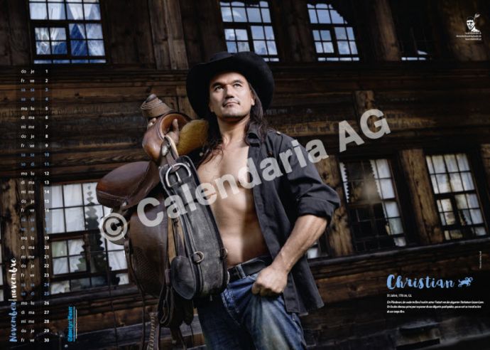 Швейцарские фермеры в календаре «Schweizer Bauernkalender Boys 2018»