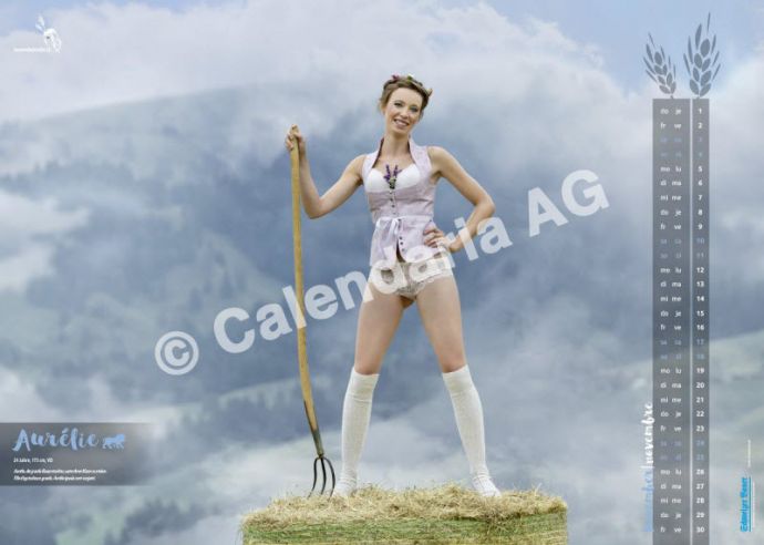 Швейцарцы выпустили эротический календарь на 2018 год