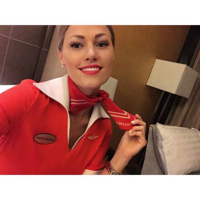 Самая красивая стюардесса 'Аэрофлота'