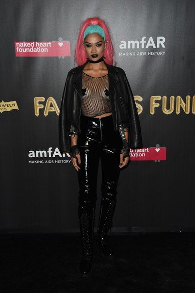 Шанина Шейк на вечеринке amfAR в Нью-Йорке