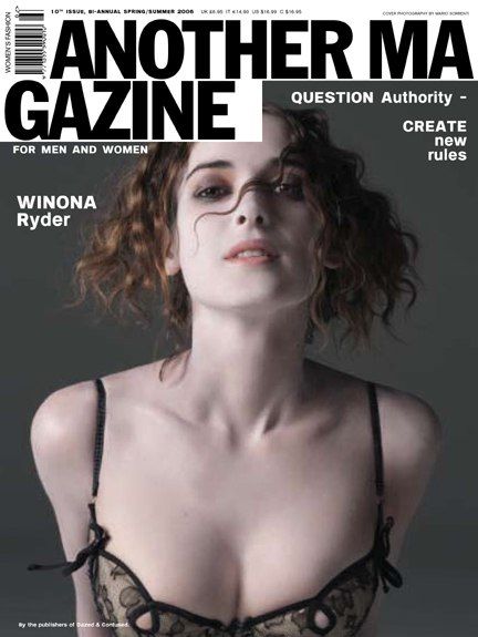 Вайнона Райдер - фото для журнала Another Англия