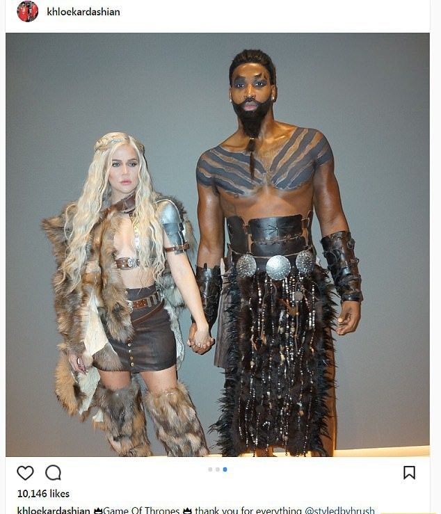 Хлое Кардашьян и Тристан Томпсон поразили поклонников крутыми костюмчиками на Хэллоуин