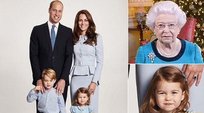 Традиционные рождественские фото царской семьи Великобритании