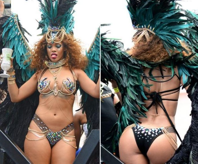 Рианна показала себя на карнавале
