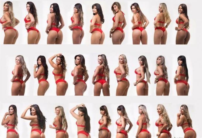 Милые участницы конкурса Мисс Попка в Бразилии 2020