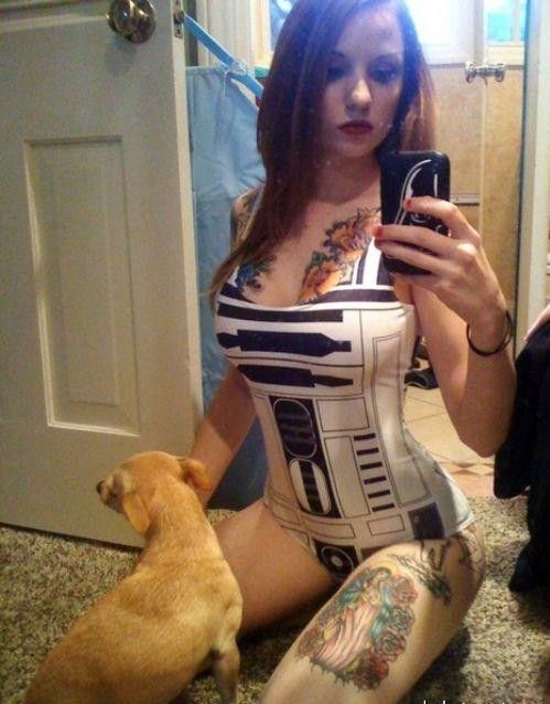 Красивые и соблазнительные девушки в стиле Звездных воин