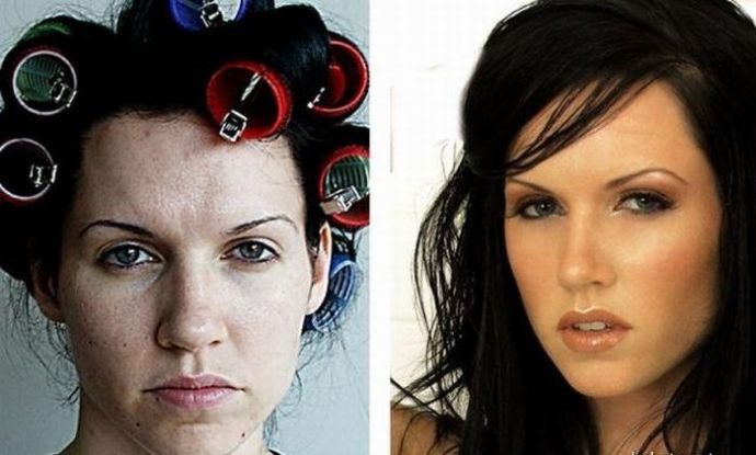 Как выглядят девушки с и без макияжа