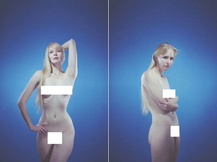 Стройные и ровные голые девахи