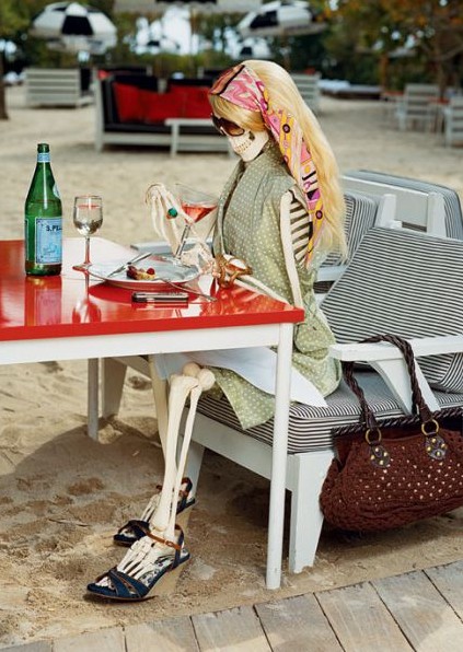 Модель на отдыхе :))