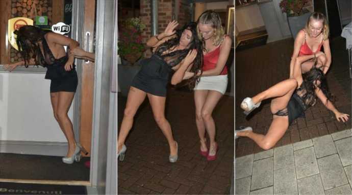 Звезда реалити-шоу Simone Reed набухалась  в клубе