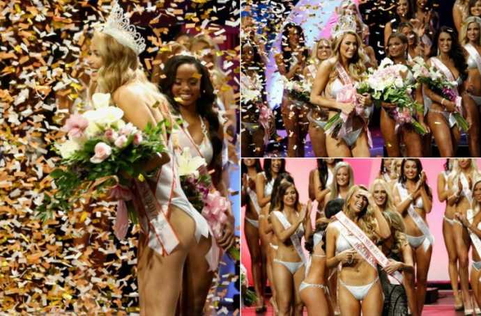 Конкурс официанток в купальниках