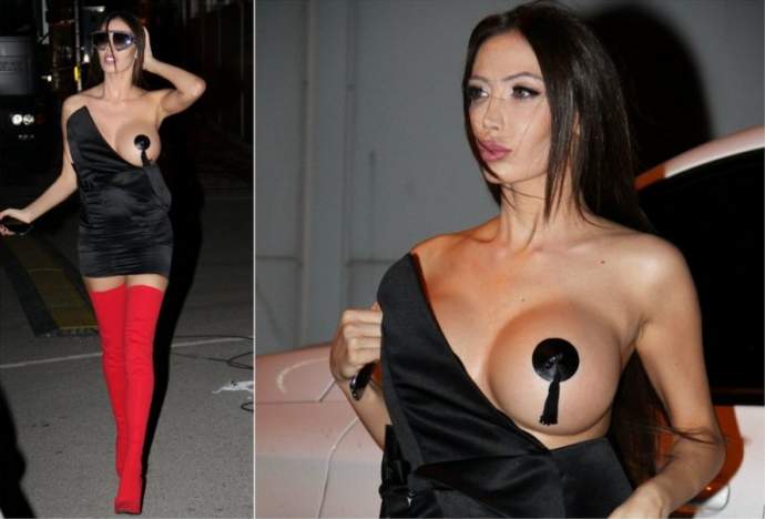 Фото: модель и бывшая подруга футболиста Неймара Сорая Вучелич в откровенном наряде